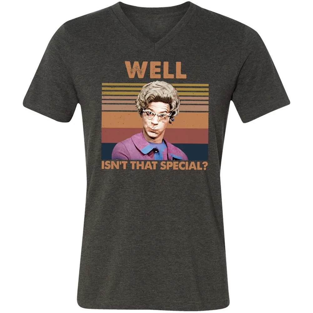 Unisex V-Neck T-Shirt - V7VGEPTP - Dark Grey Heather - 8
