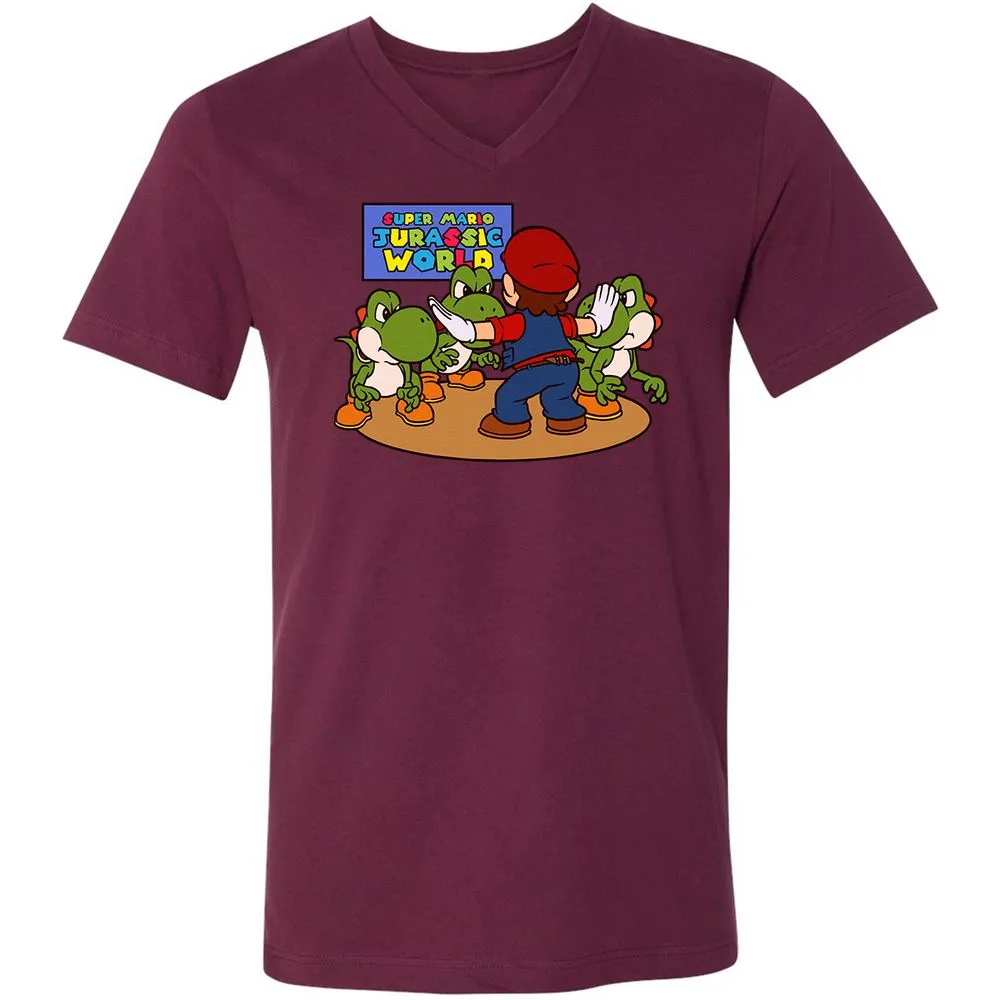 Unisex V-Neck T-Shirt - MDTF9BYS - Maroon - 6