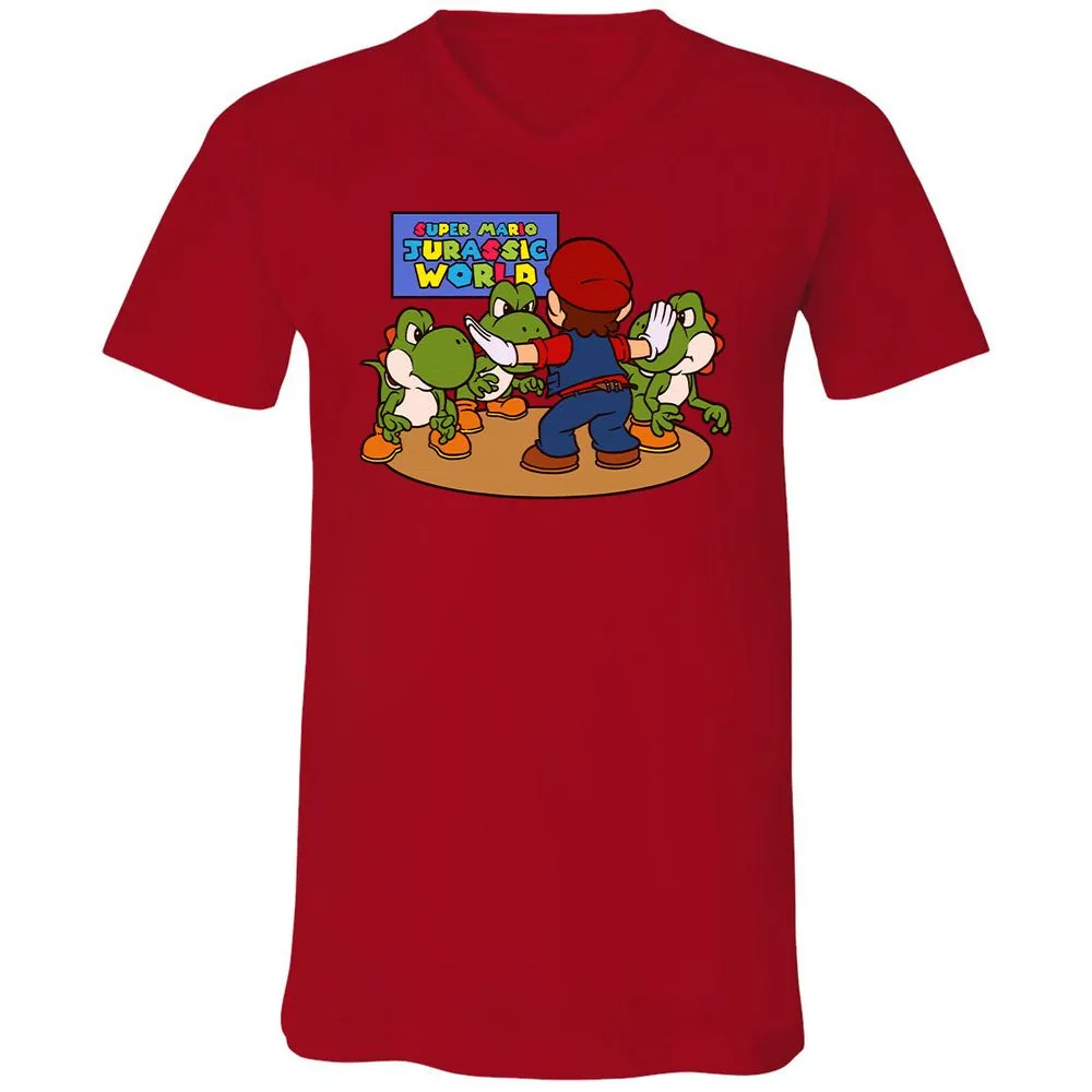 Unisex V-Neck T-Shirt - MDTF9BYS - Red - 3