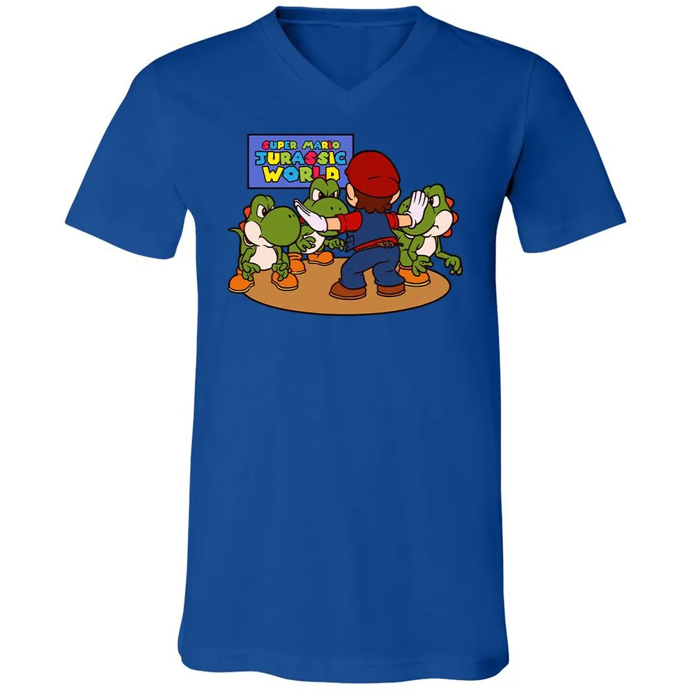 Unisex V-Neck T-Shirt - MDTF9BYS - True Royal - 4