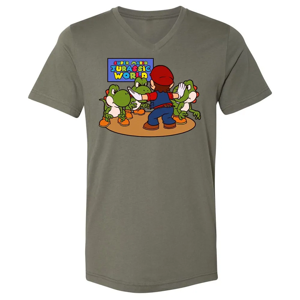 Unisex V-Neck T-Shirt - MDTF9BYS - Military Green - 10