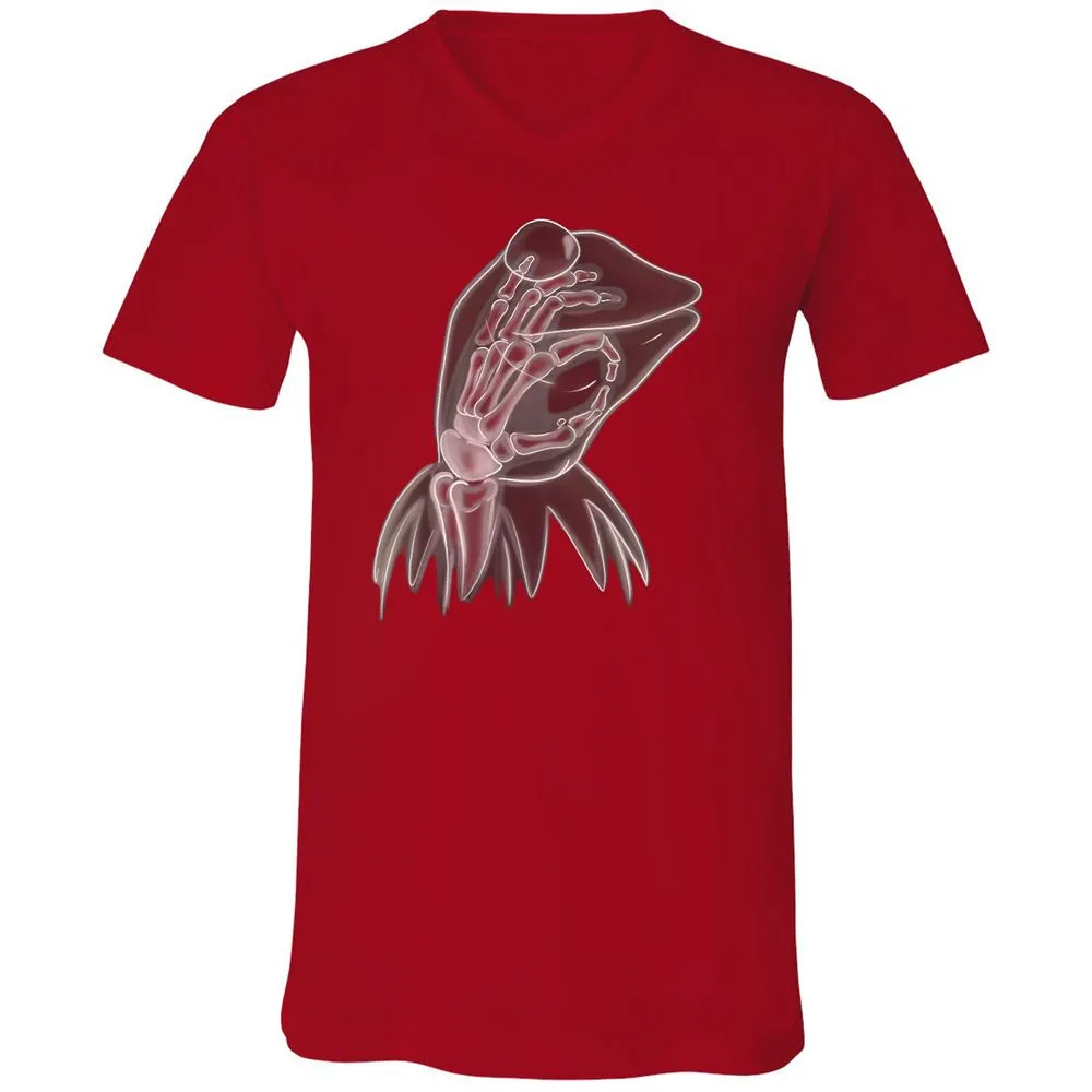 Unisex V-Neck T-Shirt - Z2Z55139 - Red - 3