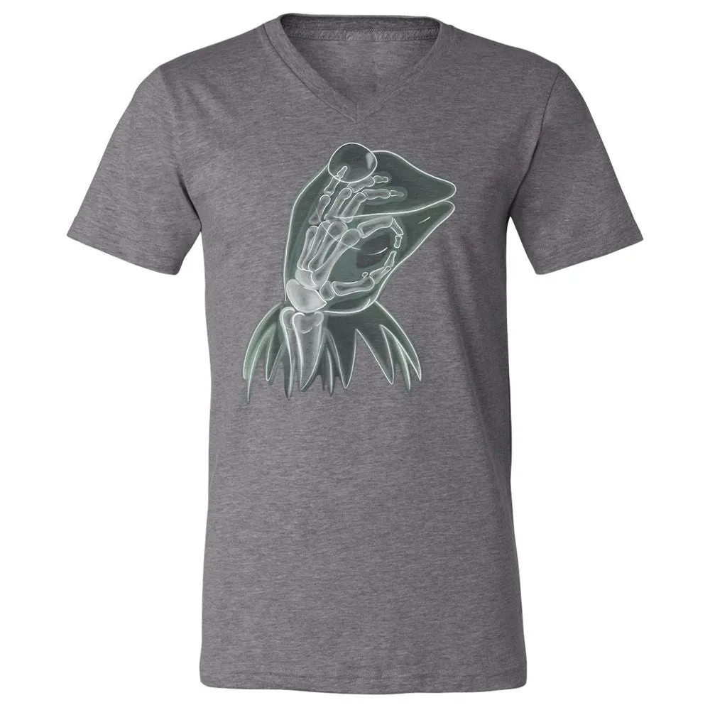 Unisex V-Neck T-Shirt - Z2Z55139 - Deep Heather - 13