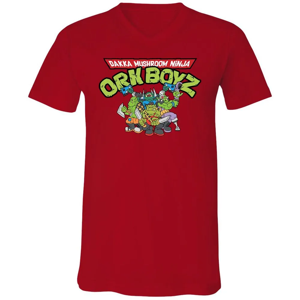 Unisex V-Neck T-Shirt - TYFNWM8R - Red - 3
