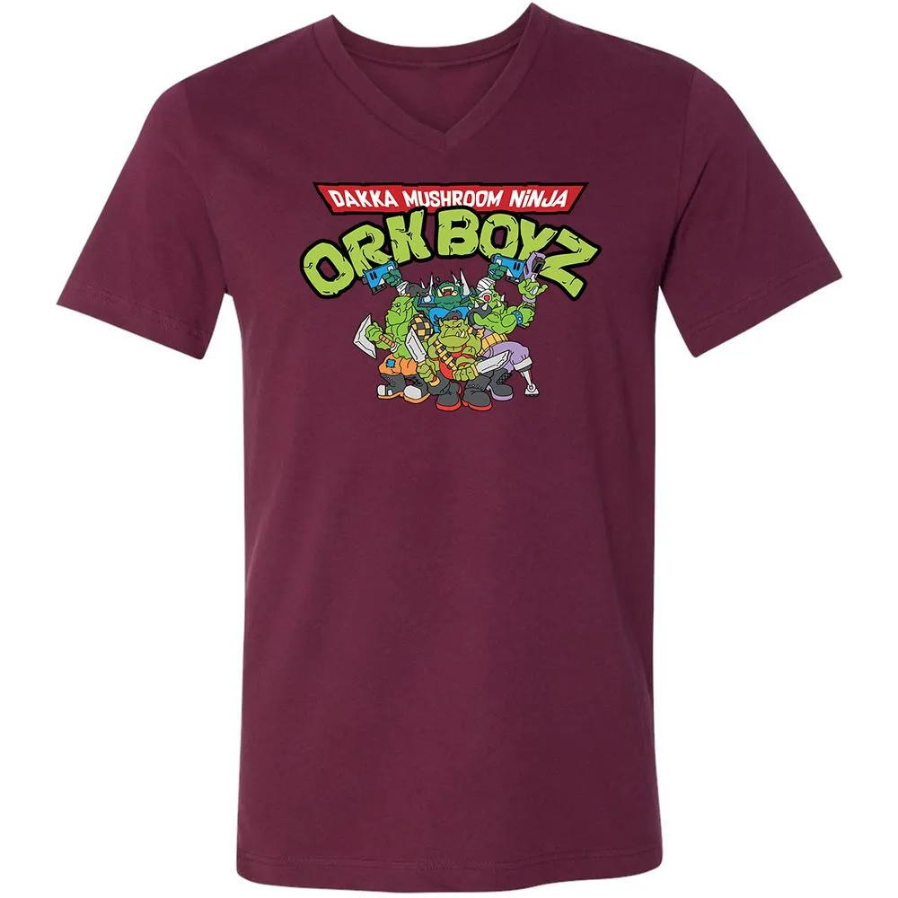 Unisex V-Neck T-Shirt - TYFNWM8R - Maroon - 6