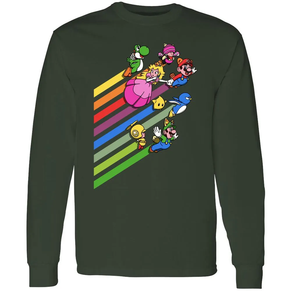 Long Sleeve T-Shirt - 6QTTUZJH - Forest Green - 4