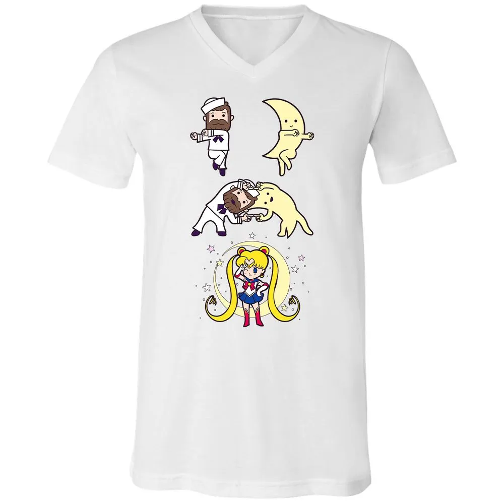 Unisex V-Neck T-Shirt - 495YZQVL - White - 5