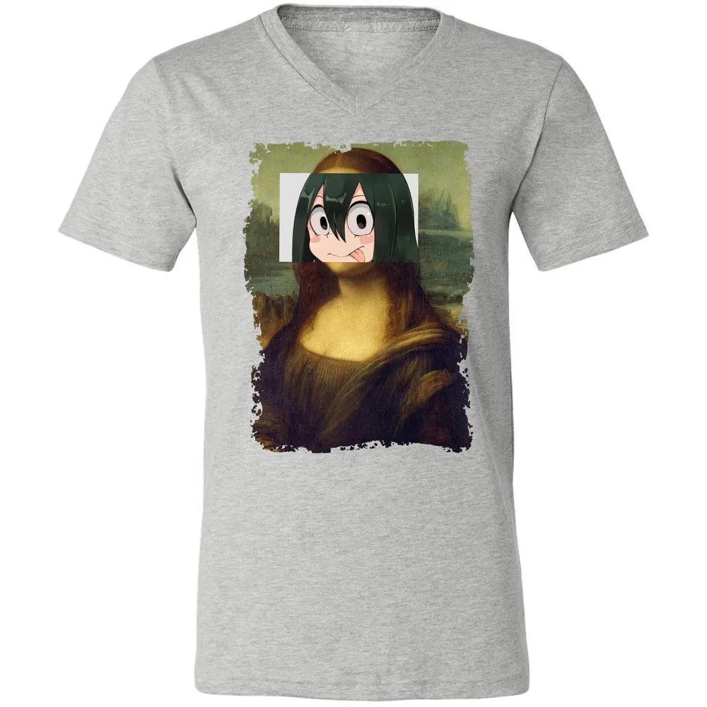 Unisex V-Neck T-Shirt - YEZH46UH - Athletic Heather - 7