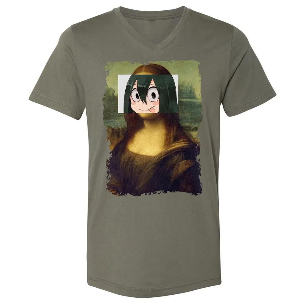 Unisex V-Neck T-Shirt - YEZH46UH - Military Green - 10