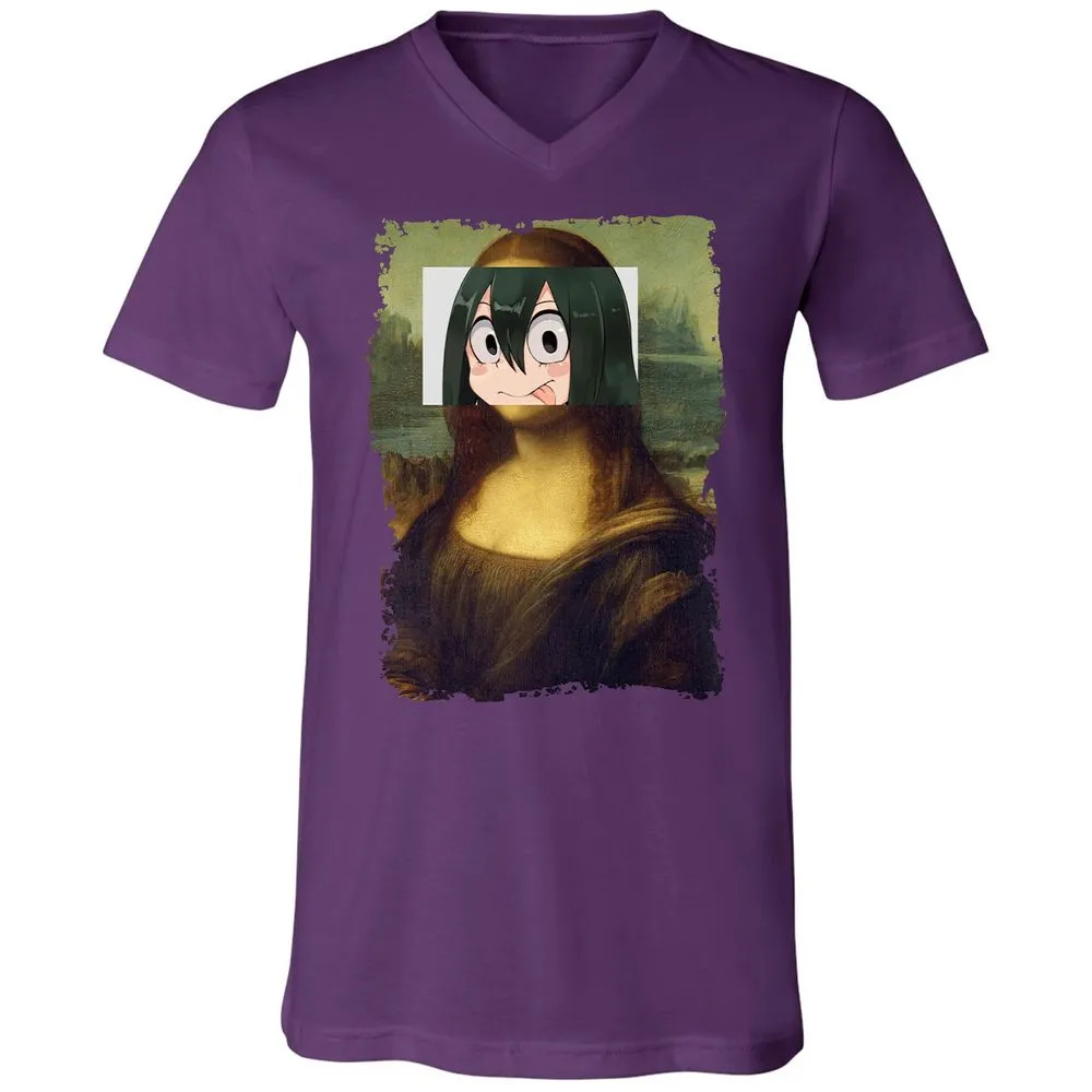 Unisex V-Neck T-Shirt - YEZH46UH - Team Purple - 9