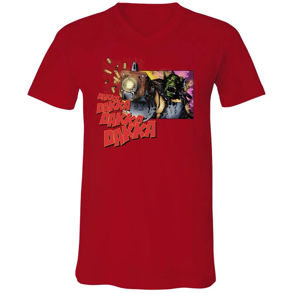Unisex V-Neck T-Shirt - U9QZC8R1 - Red - 3