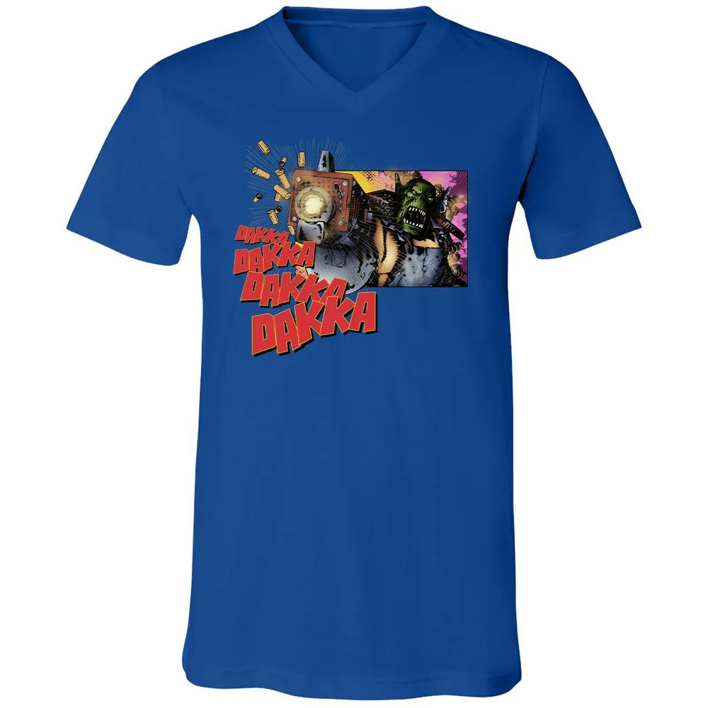 Unisex V-Neck T-Shirt - U9QZC8R1 - True Royal - 4
