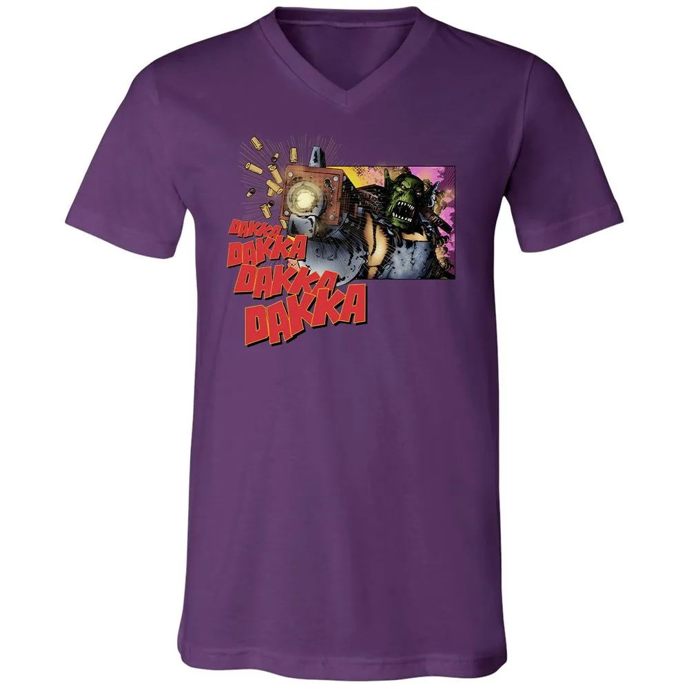 Unisex V-Neck T-Shirt - U9QZC8R1 - Team Purple - 9