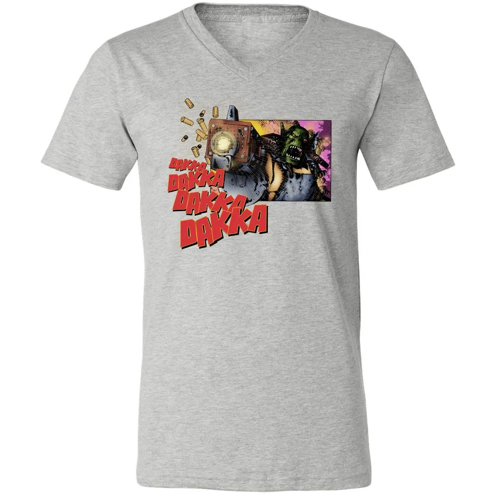 Unisex V-Neck T-Shirt - U9QZC8R1 - Athletic Heather - 7