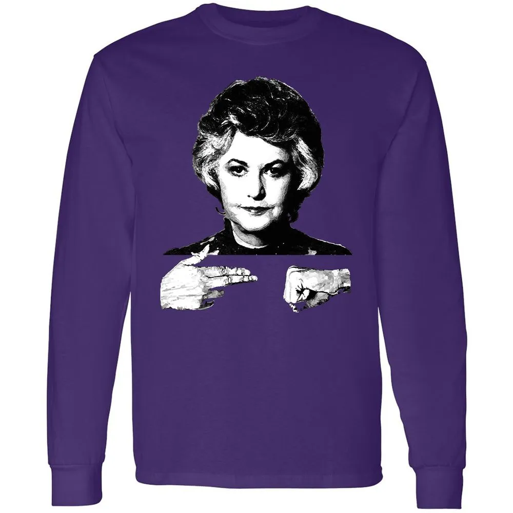 Long Sleeve T-Shirt - 76PDM9EG - Purple - 13