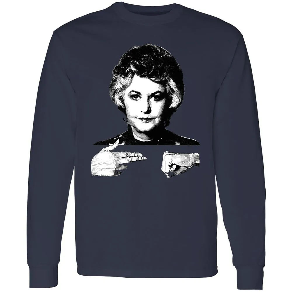 Long Sleeve T-Shirt - 76PDM9EG - Navy - 2