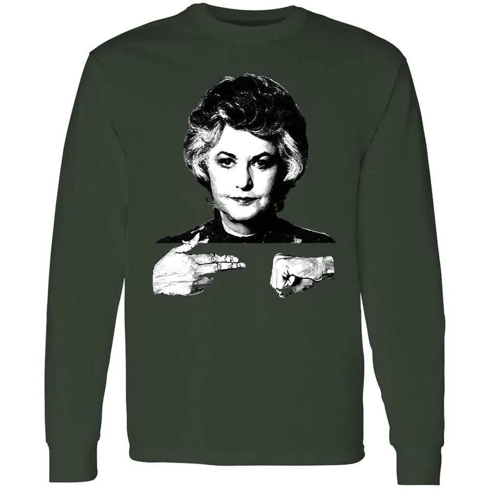 Long Sleeve T-Shirt - 76PDM9EG - Forest Green - 4