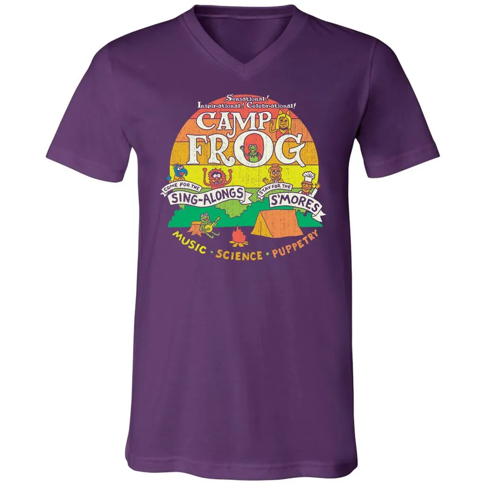 Unisex V-Neck T-Shirt - VRPUWMZB - Team Purple - 9