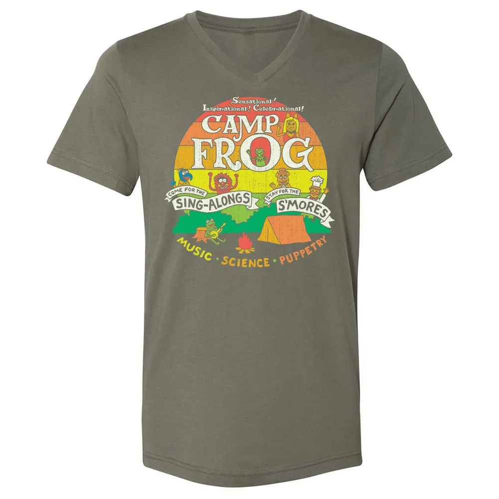 Unisex V-Neck T-Shirt - VRPUWMZB - Military Green - 10