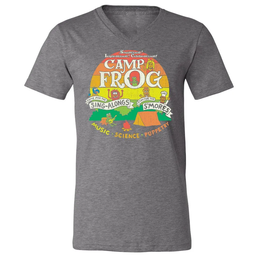 Unisex V-Neck T-Shirt - VRPUWMZB - Deep Heather - 13