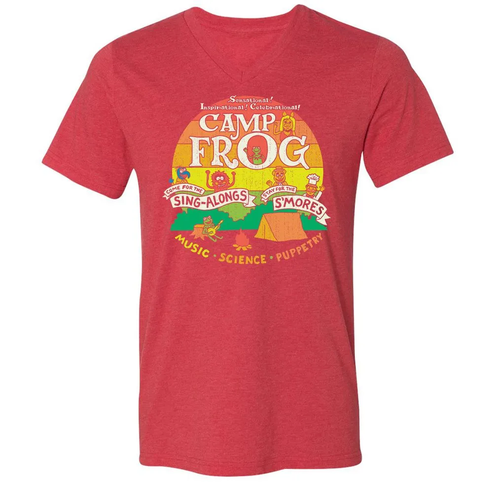 Unisex V-Neck T-Shirt - VRPUWMZB - Heather Red - 16