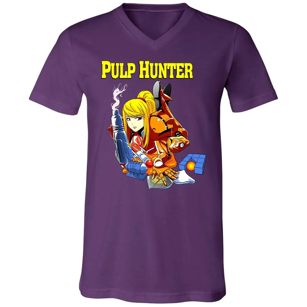 Unisex V-Neck T-Shirt - 8VS5FYD5 - Team Purple - 9