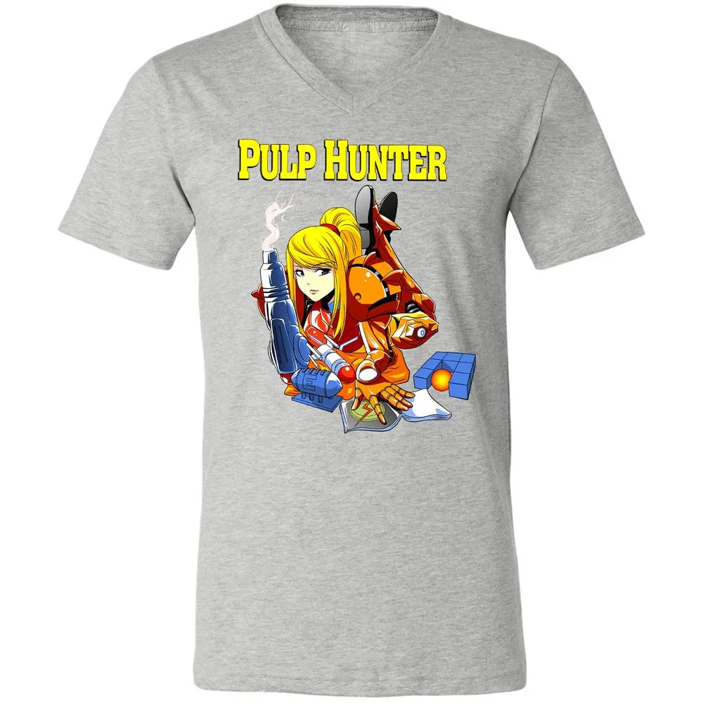 Unisex V-Neck T-Shirt - 8VS5FYD5 - Athletic Heather - 7