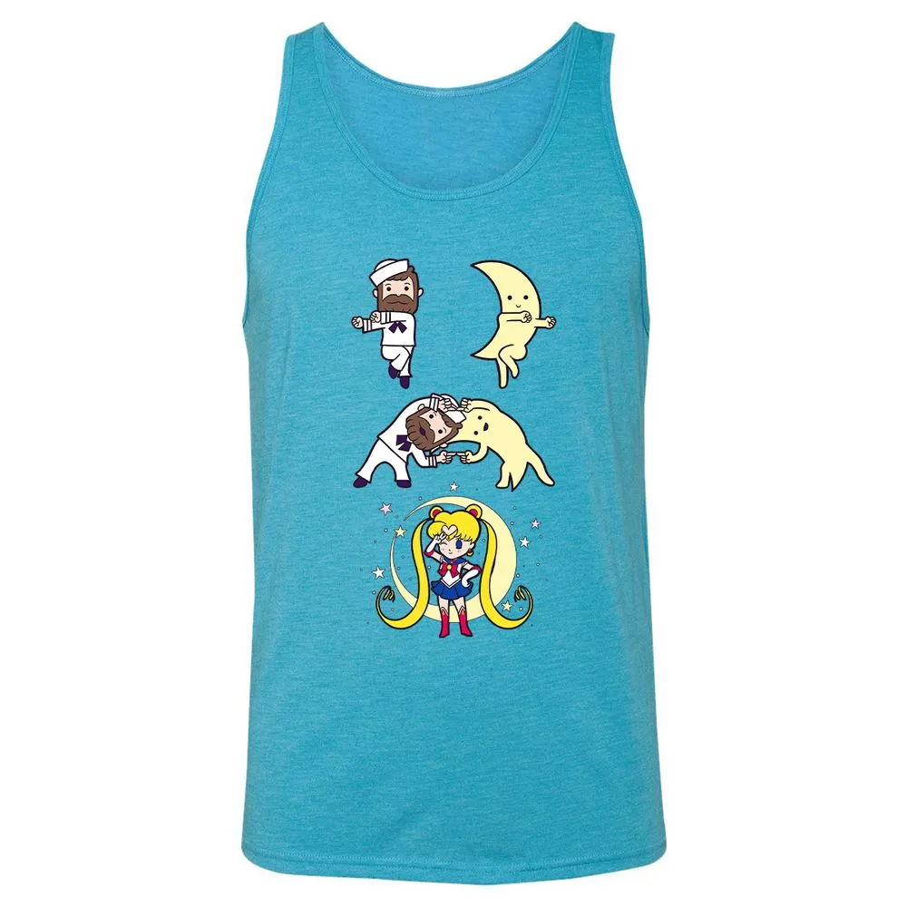 Unisex Jersey Tank - SJJ6Y755 - Aqua Triblend - 3