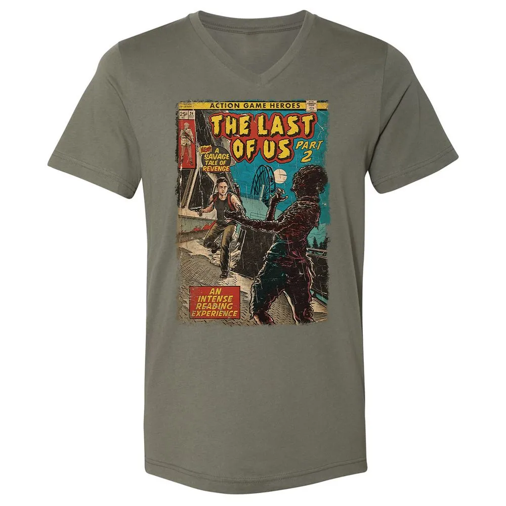 Unisex V-Neck T-Shirt - WPK3M4SE - Military Green - 10