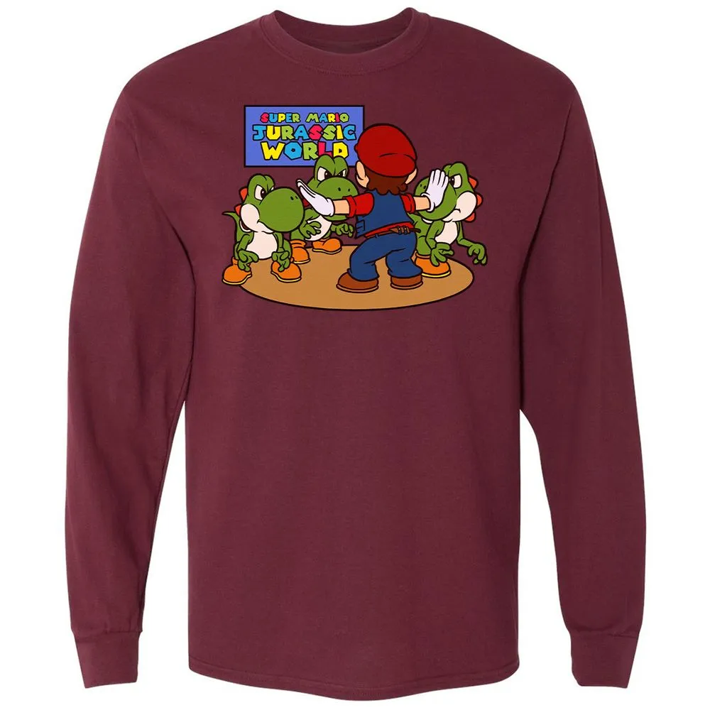 Long Sleeve T-Shirt - AEXEXE1T - Maroon - 11