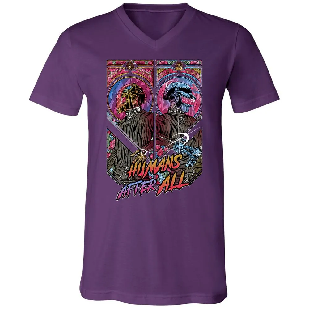 Unisex V-Neck T-Shirt - RLL1YKYK - Team Purple - 9