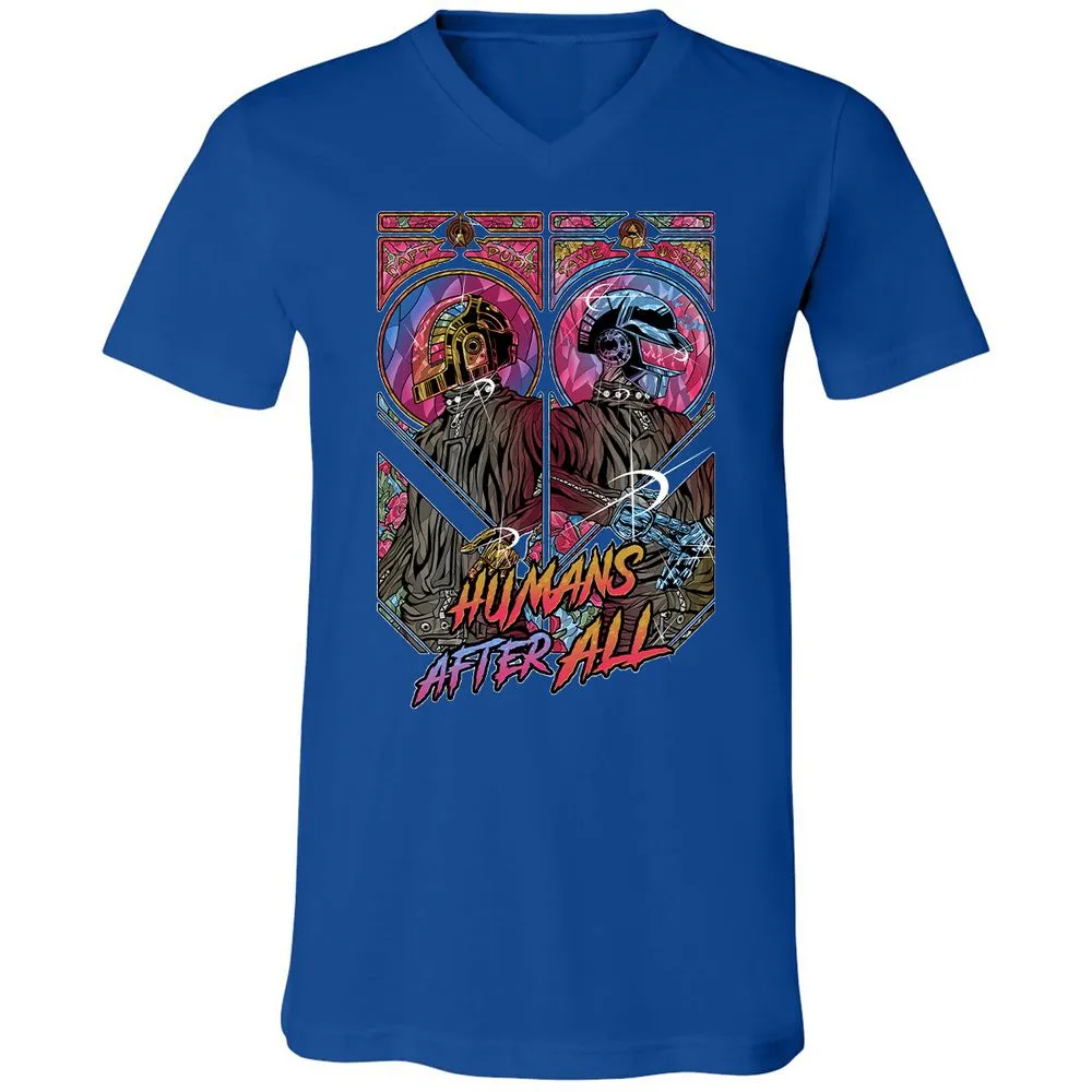 Unisex V-Neck T-Shirt - RLL1YKYK - True Royal - 4