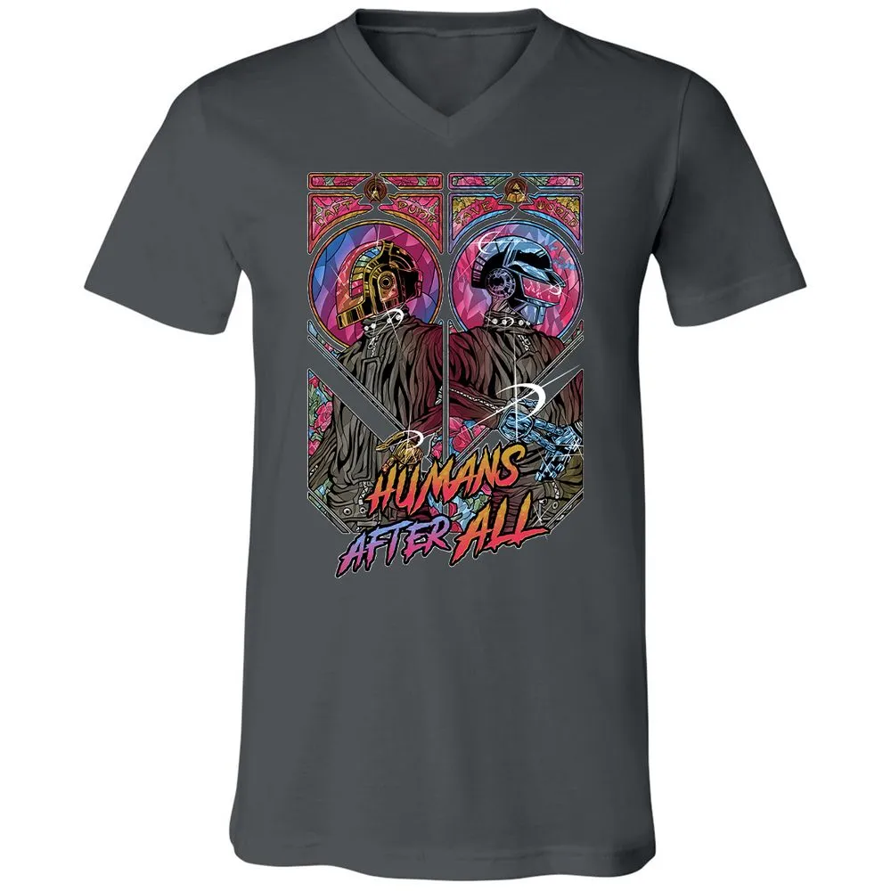 Unisex V-Neck T-Shirt - RLL1YKYK - Asphalt - 12