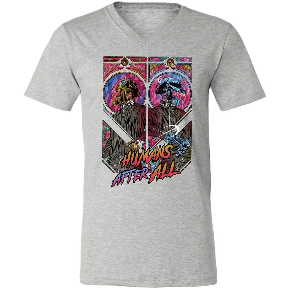 Unisex V-Neck T-Shirt - RLL1YKYK - Athletic Heather - 7