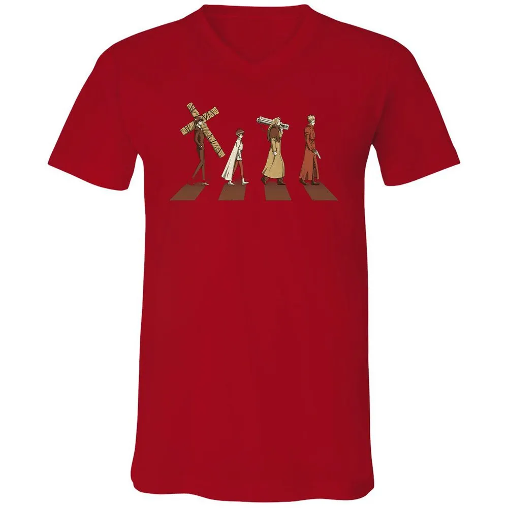 Unisex V-Neck T-Shirt - FL451L83 - Red - 3