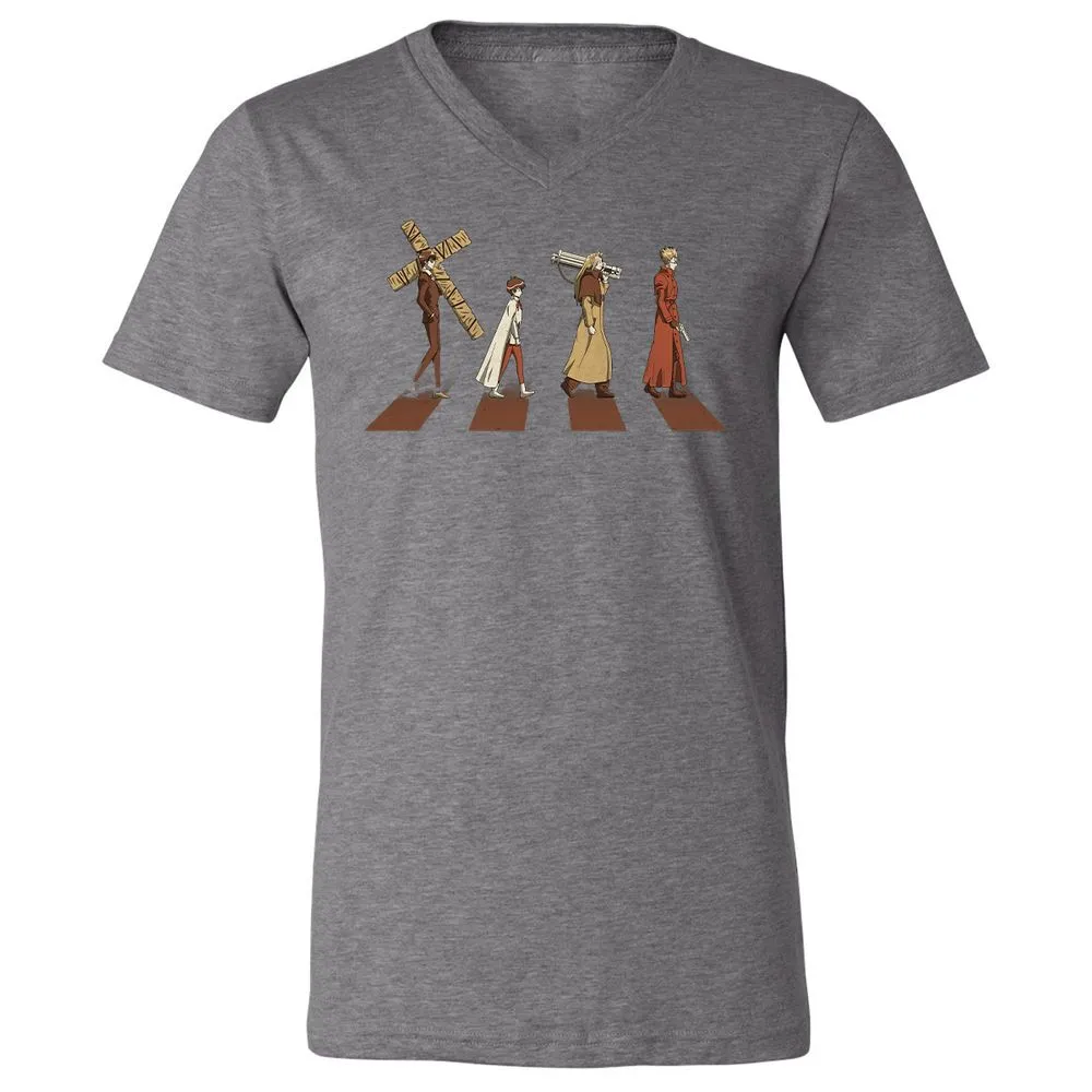 Unisex V-Neck T-Shirt - FL451L83 - Deep Heather - 13