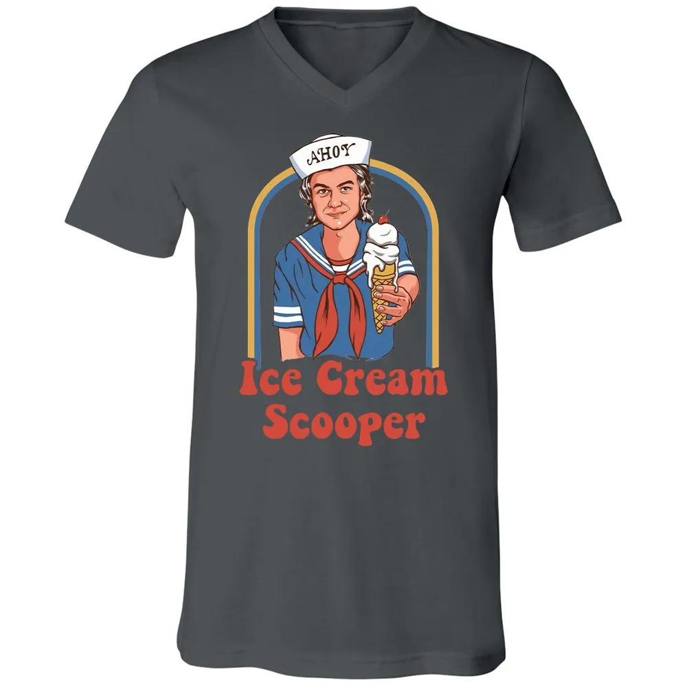 Unisex V-Neck T-Shirt - 7W7LL9UV - Asphalt - 12