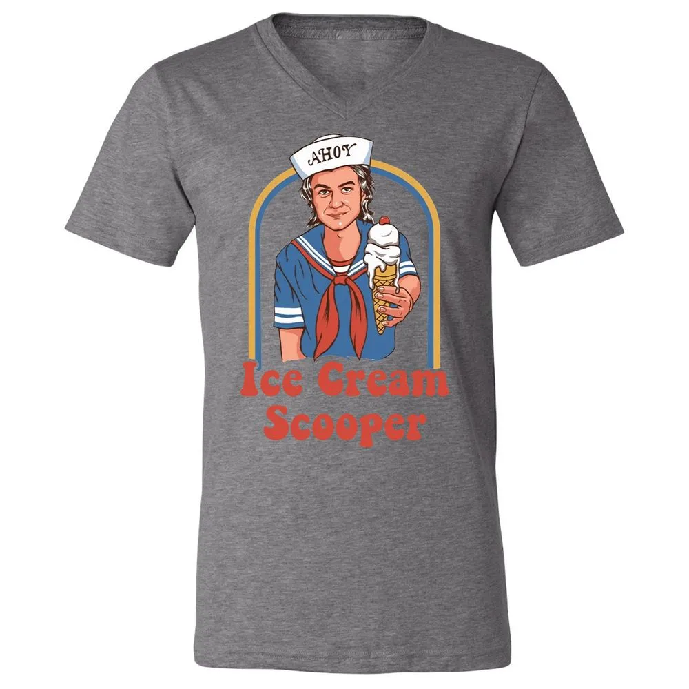 Unisex V-Neck T-Shirt - 7W7LL9UV - Deep Heather - 13