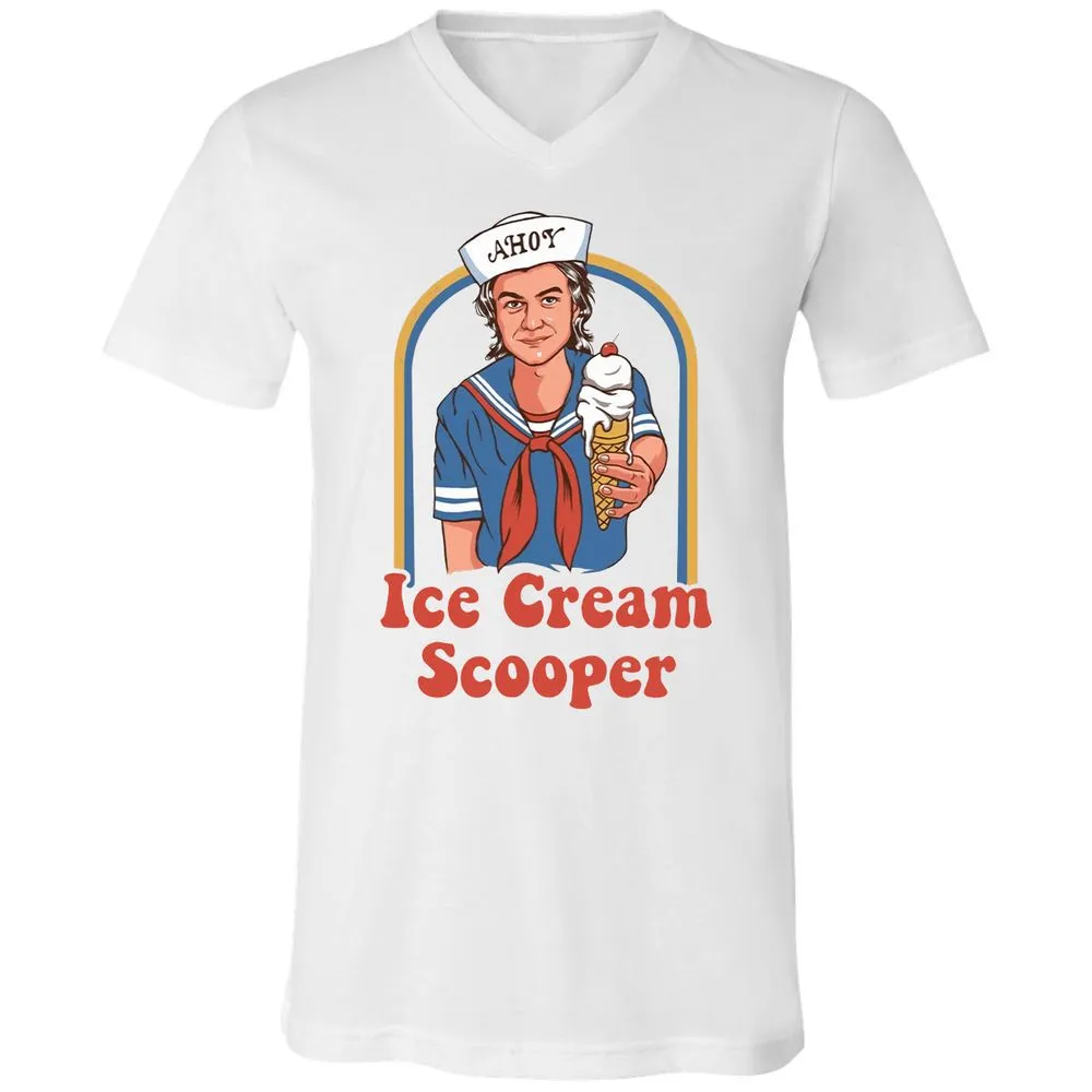 Unisex V-Neck T-Shirt - 7W7LL9UV - White - 5