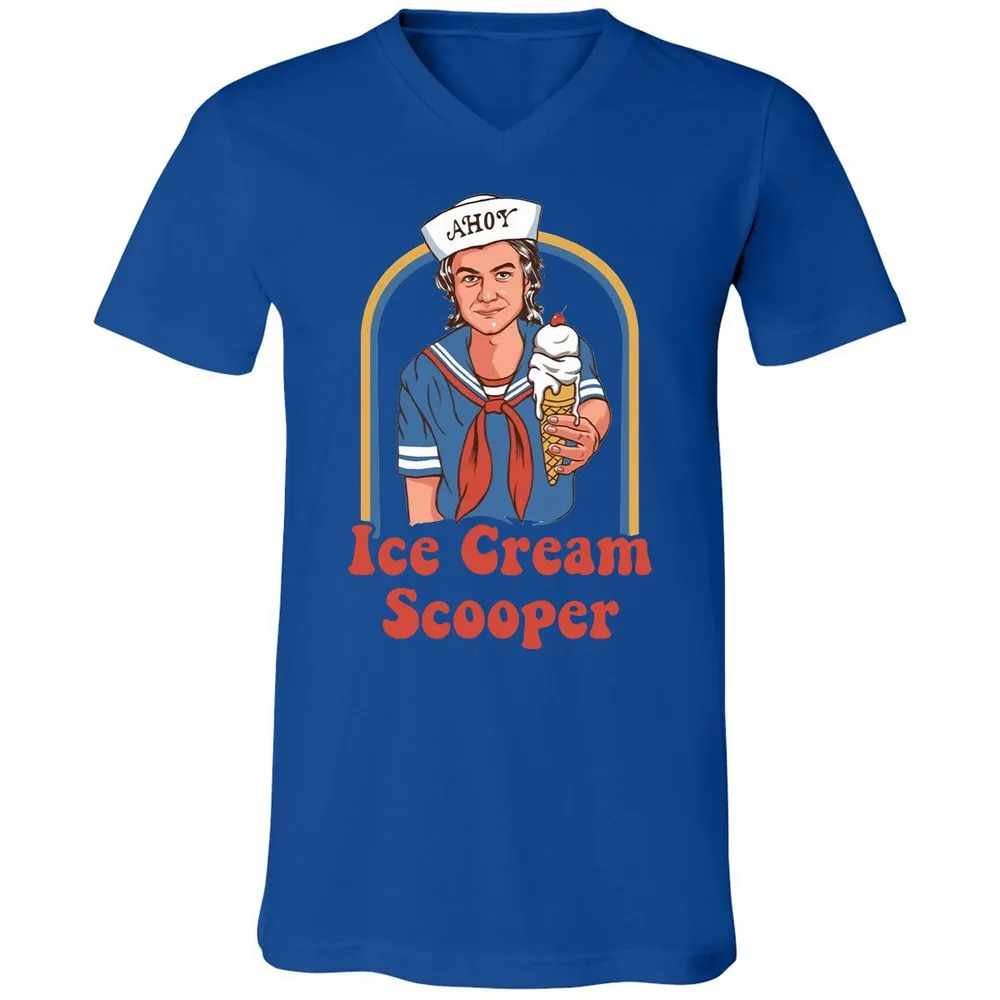 Unisex V-Neck T-Shirt - 7W7LL9UV - True Royal - 4