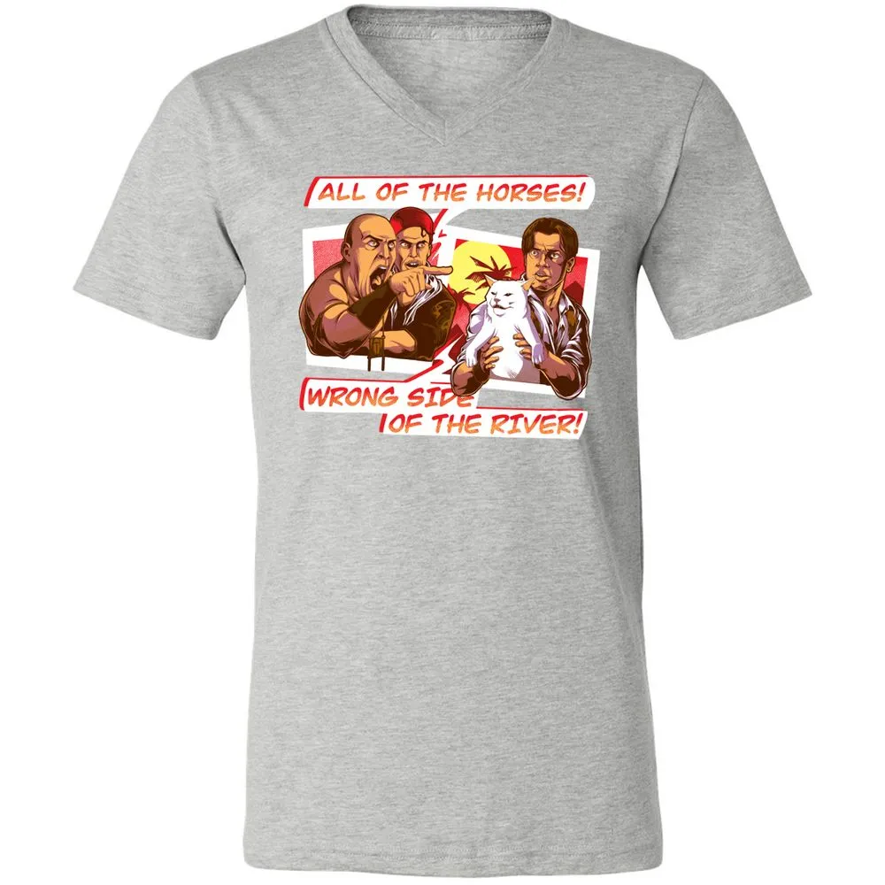 Unisex V-Neck T-Shirt - AZ8CQ8NF - Athletic Heather - 7