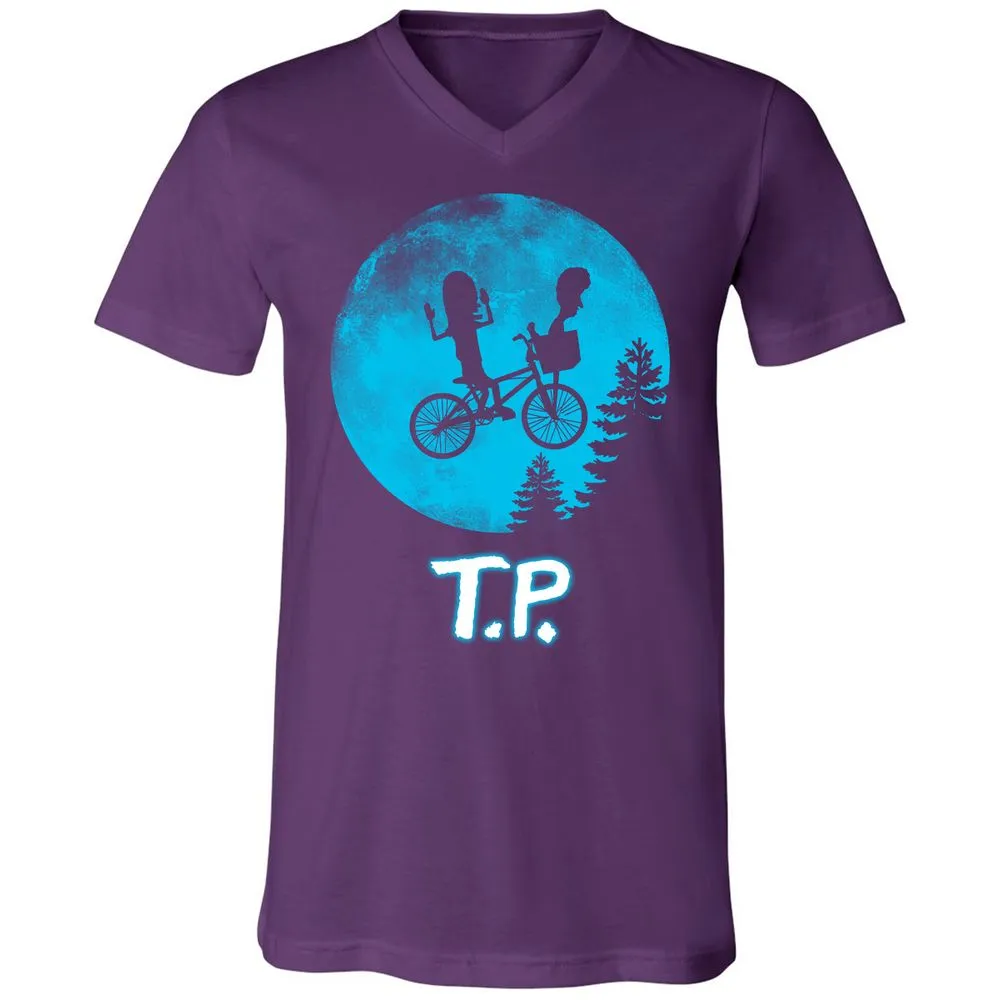 Unisex V-Neck T-Shirt - L9NZK168 - Team Purple - 9