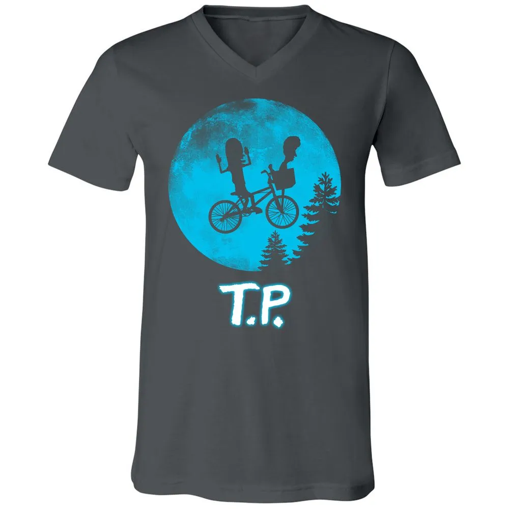 Unisex V-Neck T-Shirt - L9NZK168 - Asphalt - 12