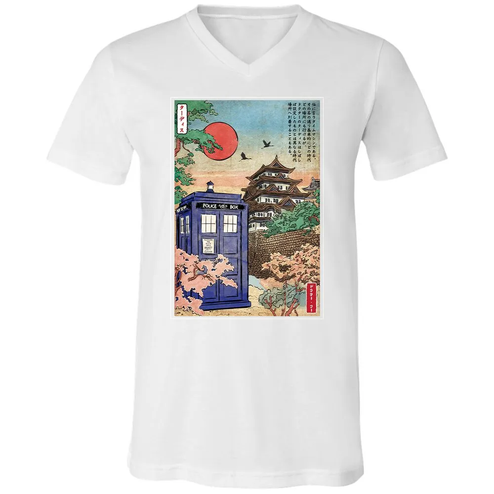 Unisex V-Neck T-Shirt - ZYRMQ3UV - White - 5