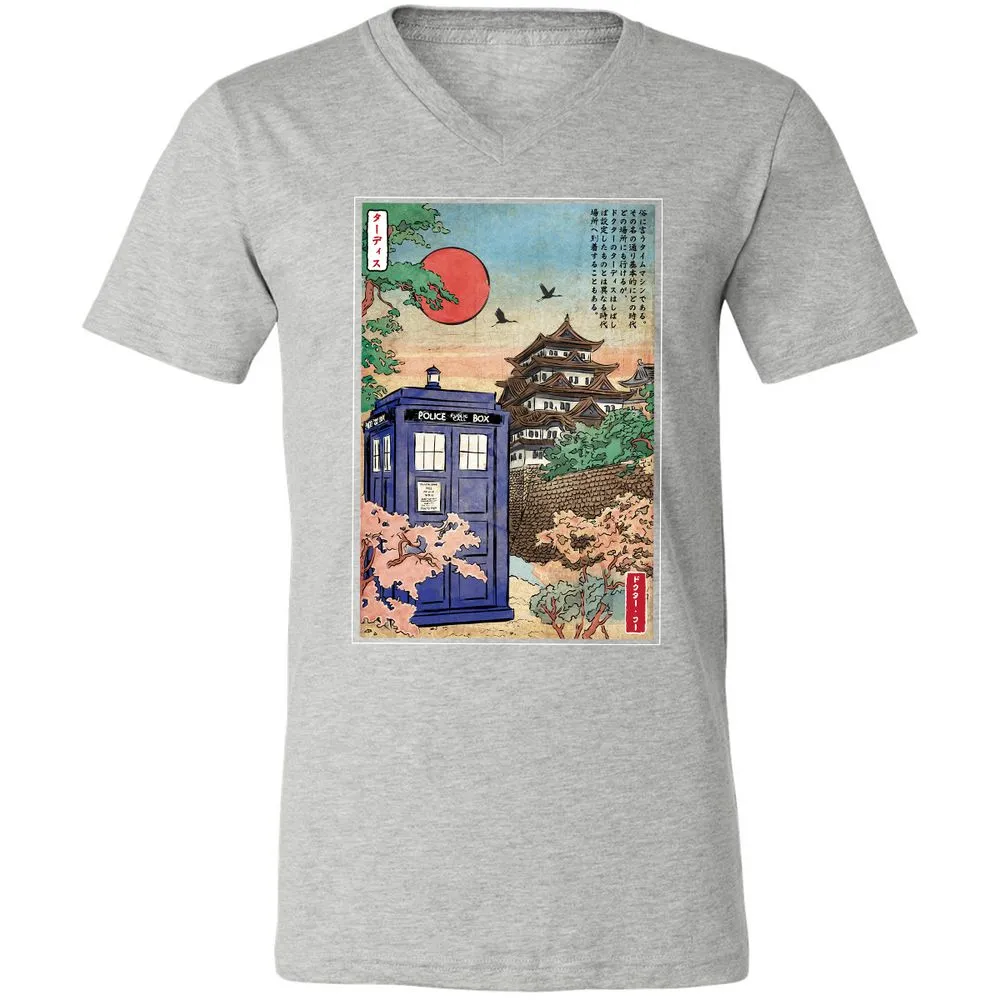 Unisex V-Neck T-Shirt - ZYRMQ3UV - Athletic Heather - 7