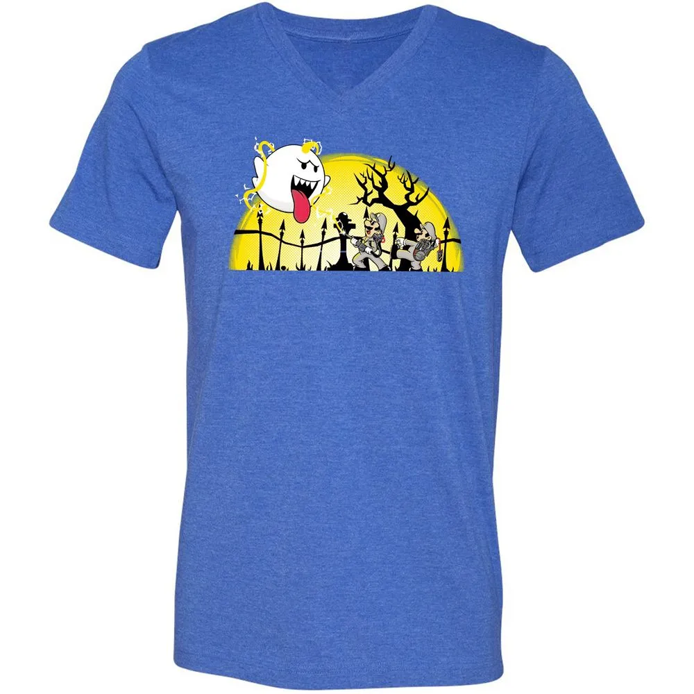 Unisex V-Neck T-Shirt - PZ18CRCZ - Heather True Royal - 14