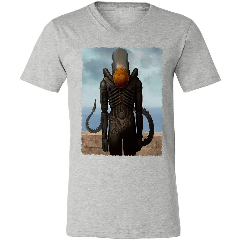 Unisex V-Neck T-Shirt - 46B89TEU - Athletic Heather - 7