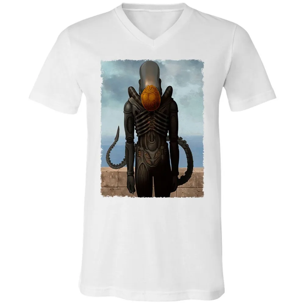 Unisex V-Neck T-Shirt - 46B89TEU - White - 5