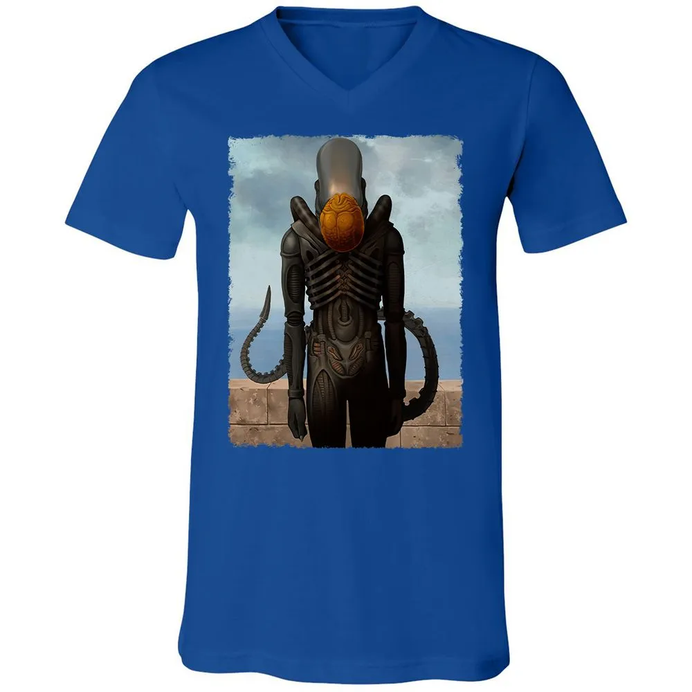 Unisex V-Neck T-Shirt - 46B89TEU - True Royal - 4