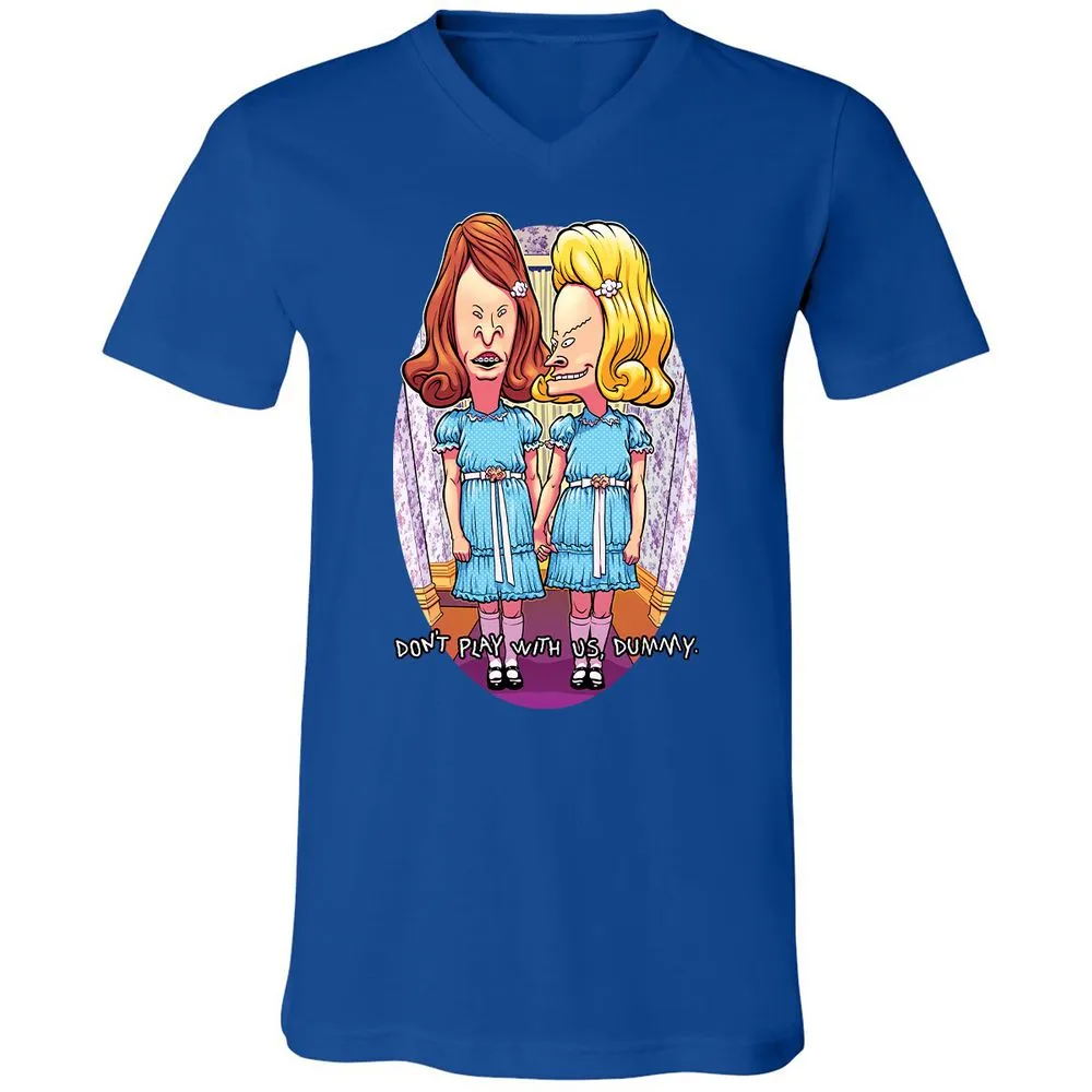 Unisex V-Neck T-Shirt - NZDT194K - True Royal - 4
